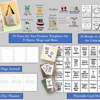 Power of Kindness Ekit: Niche Product Templates, Coloring Pages, Journal, Planner and Card Deck