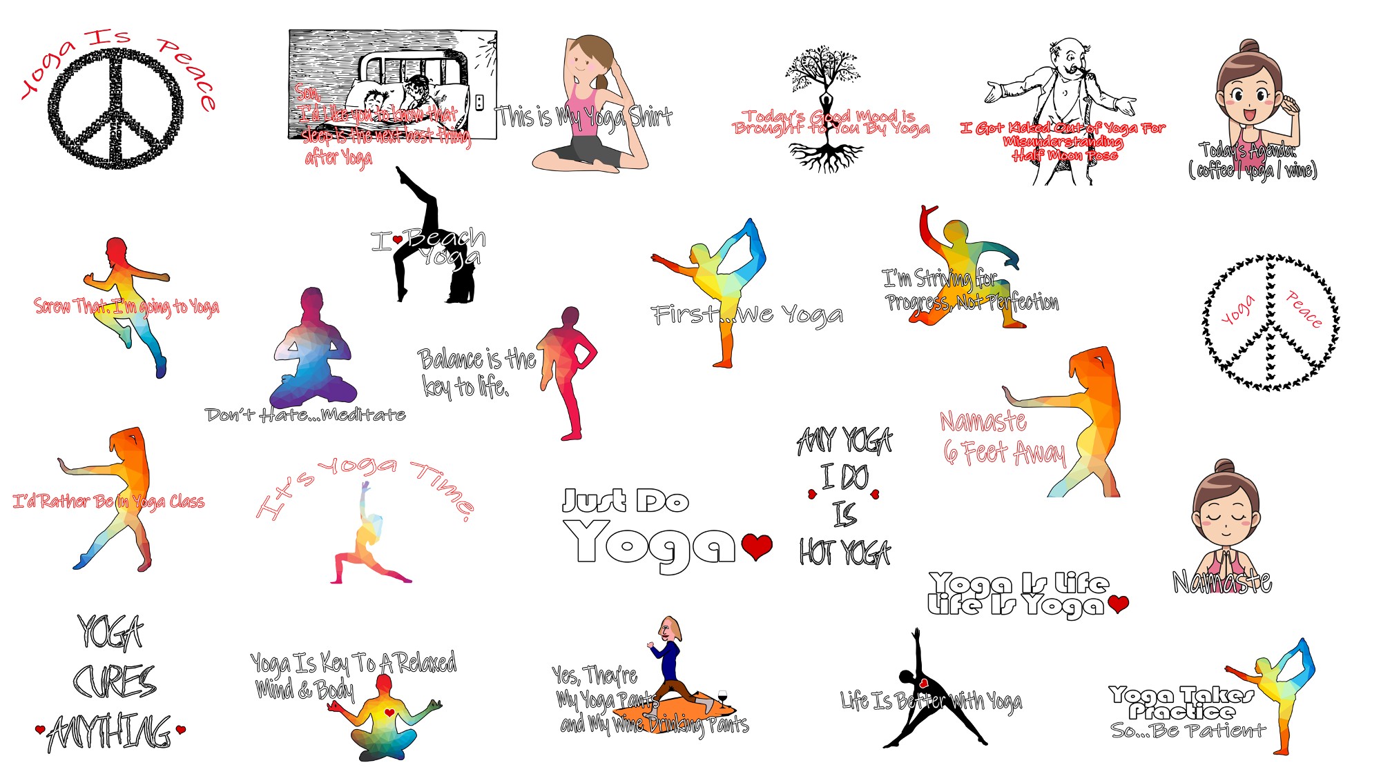 25 More Yoga Product Templates