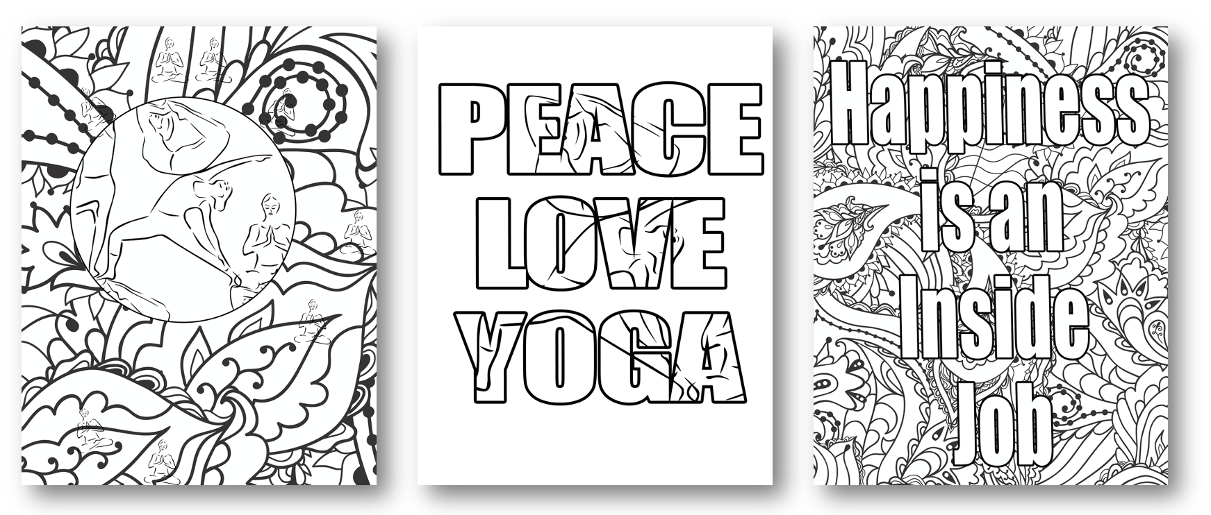 Coloring Pages from Our Yoga Ekit