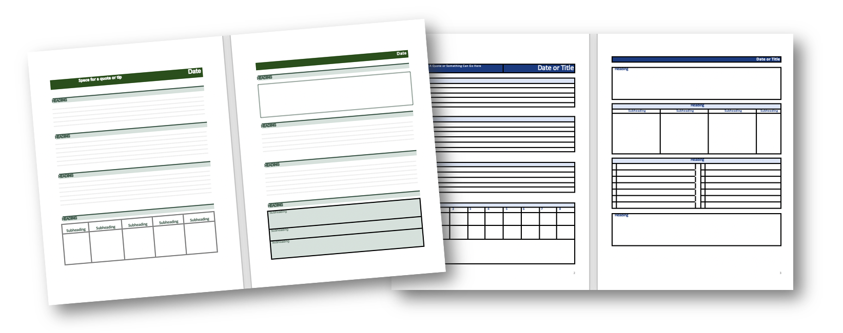 Fully Editable Planner Pages