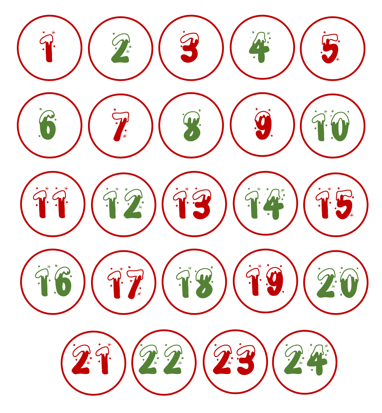 How To Make Your Own Advent Calendar With Free Printable Pattern ...