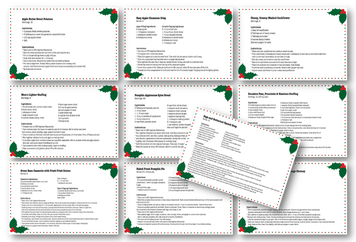 christmas-recipe-cards Christmas Recipe Cards