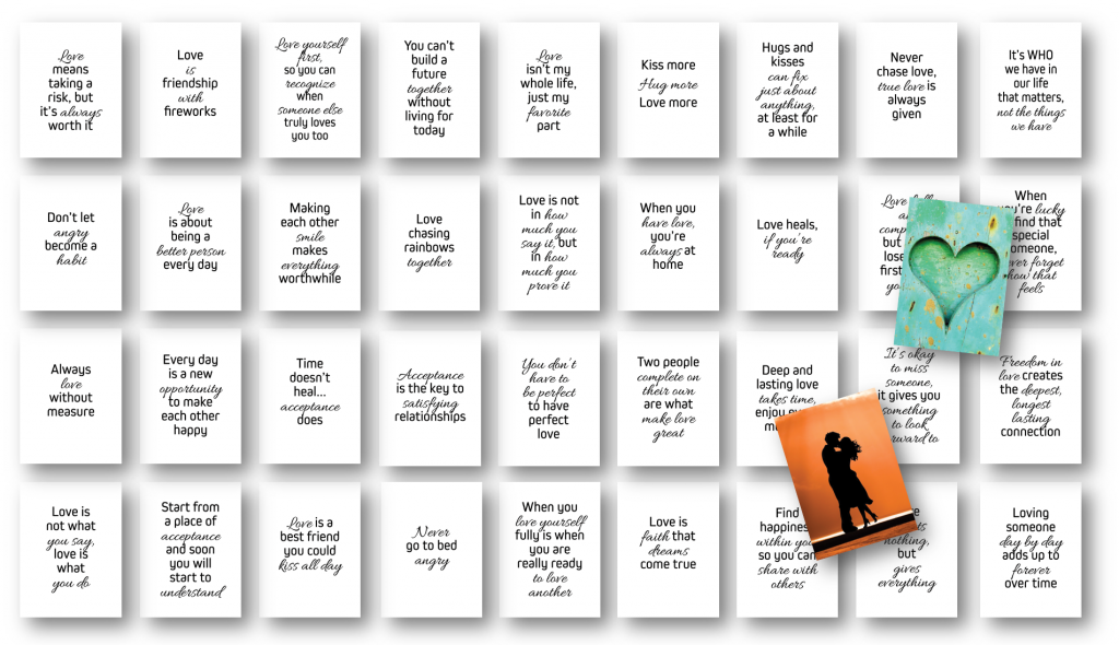 motivational and inspirational card deck