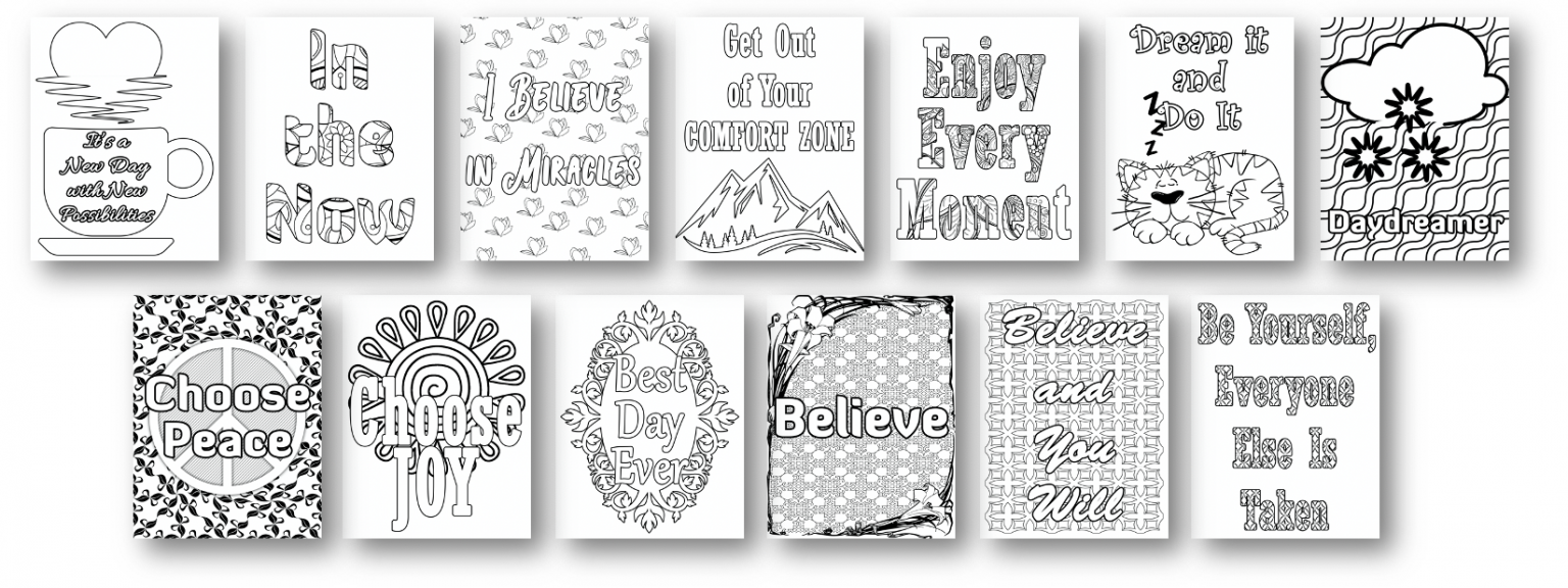 inspirational coloring pages