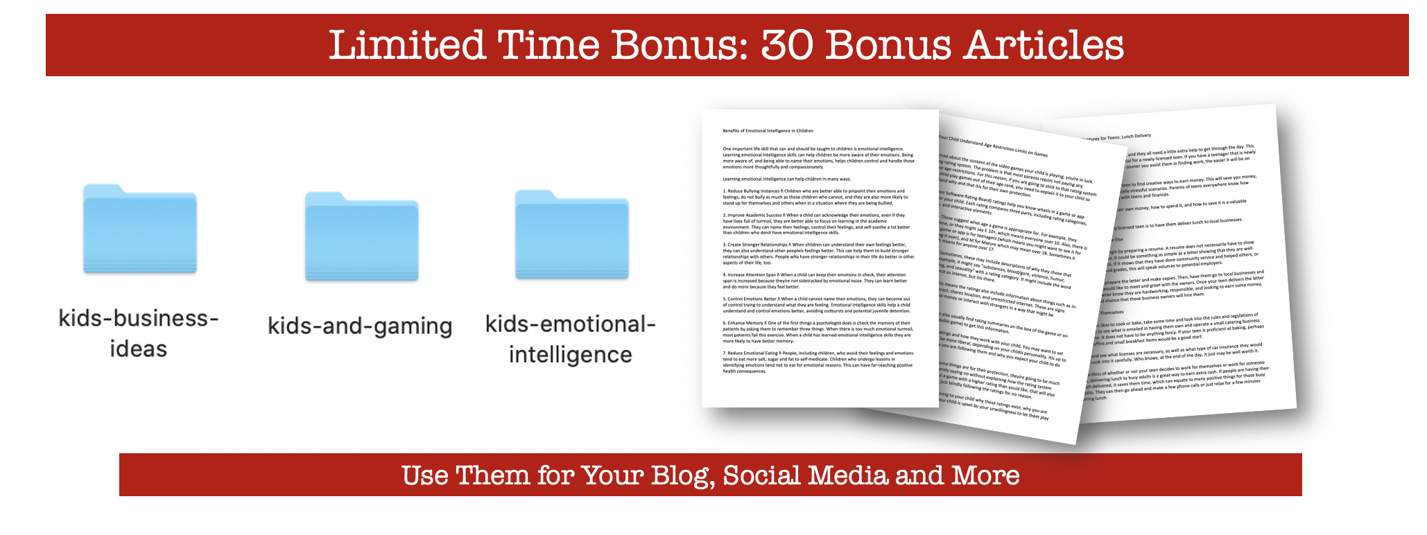 30 Bonus Articles