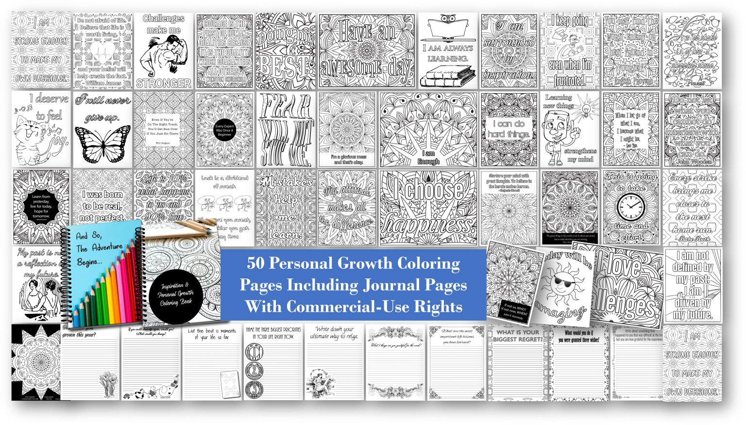 50 Coloring Pages with Private Label Rights