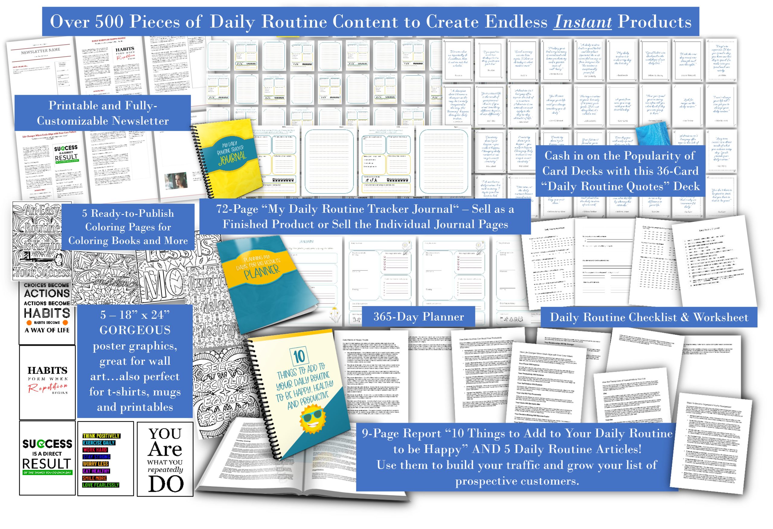 The Power of a Daily Routine EKit Value Pack PLR