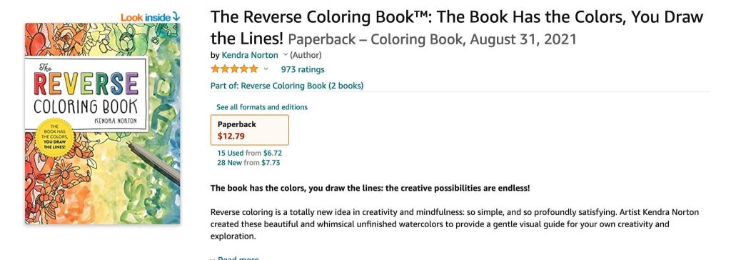 Reverse Coloring Book