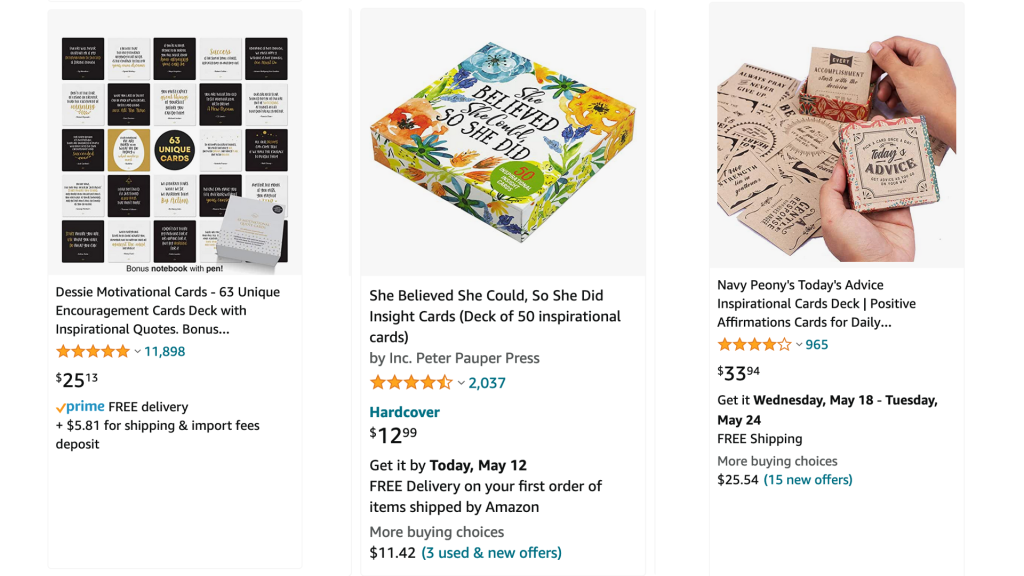 Card Decks are Hot Sellers on Amazon
