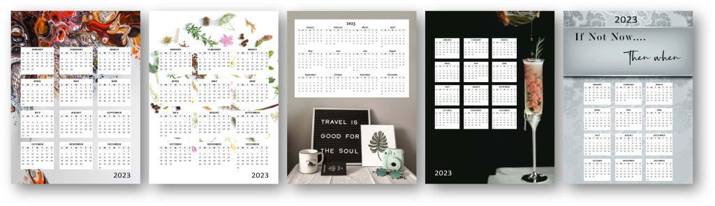 2023 calendars and planning at a glance calendars Entrepreneur's Kit Hub