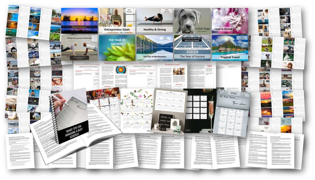 2023 Calendars and Planning PLR Pack