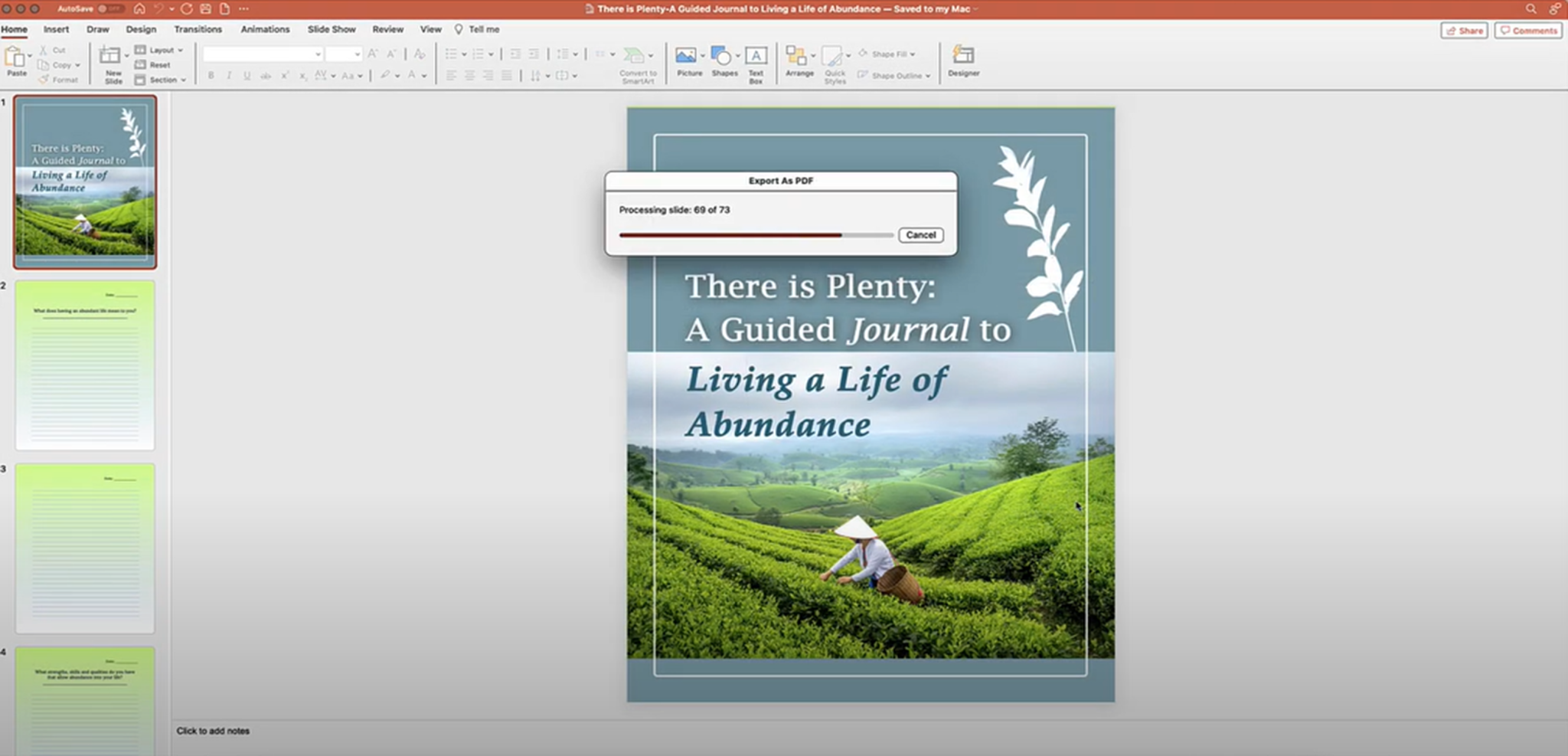 create powerpoint presentation from pdf file
