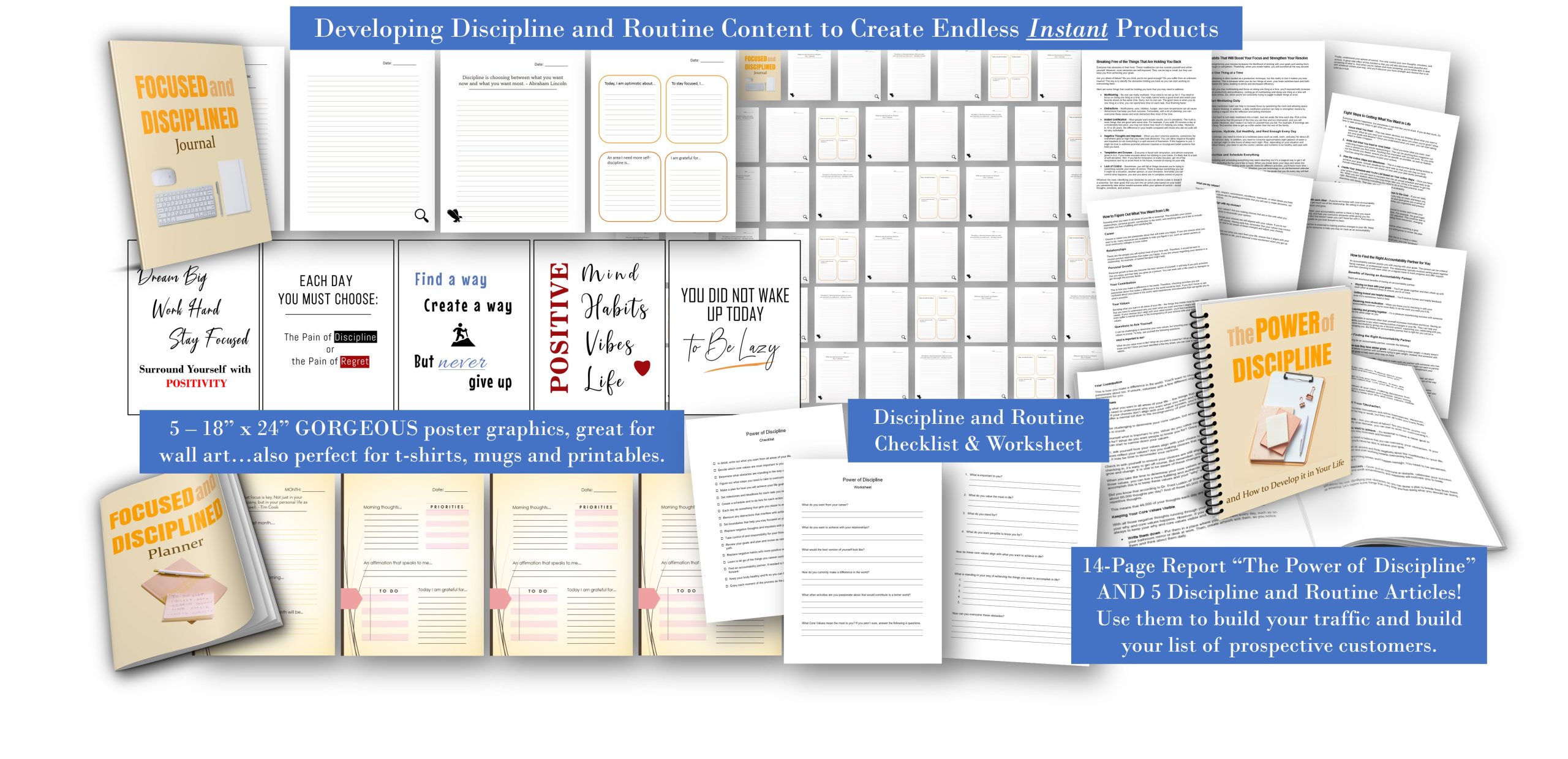 Developing Discipline and Routine PLR 