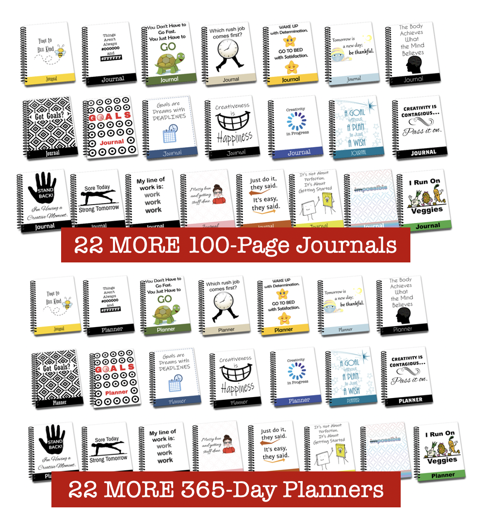 22 More Journal and Planner Sets Bump Offer