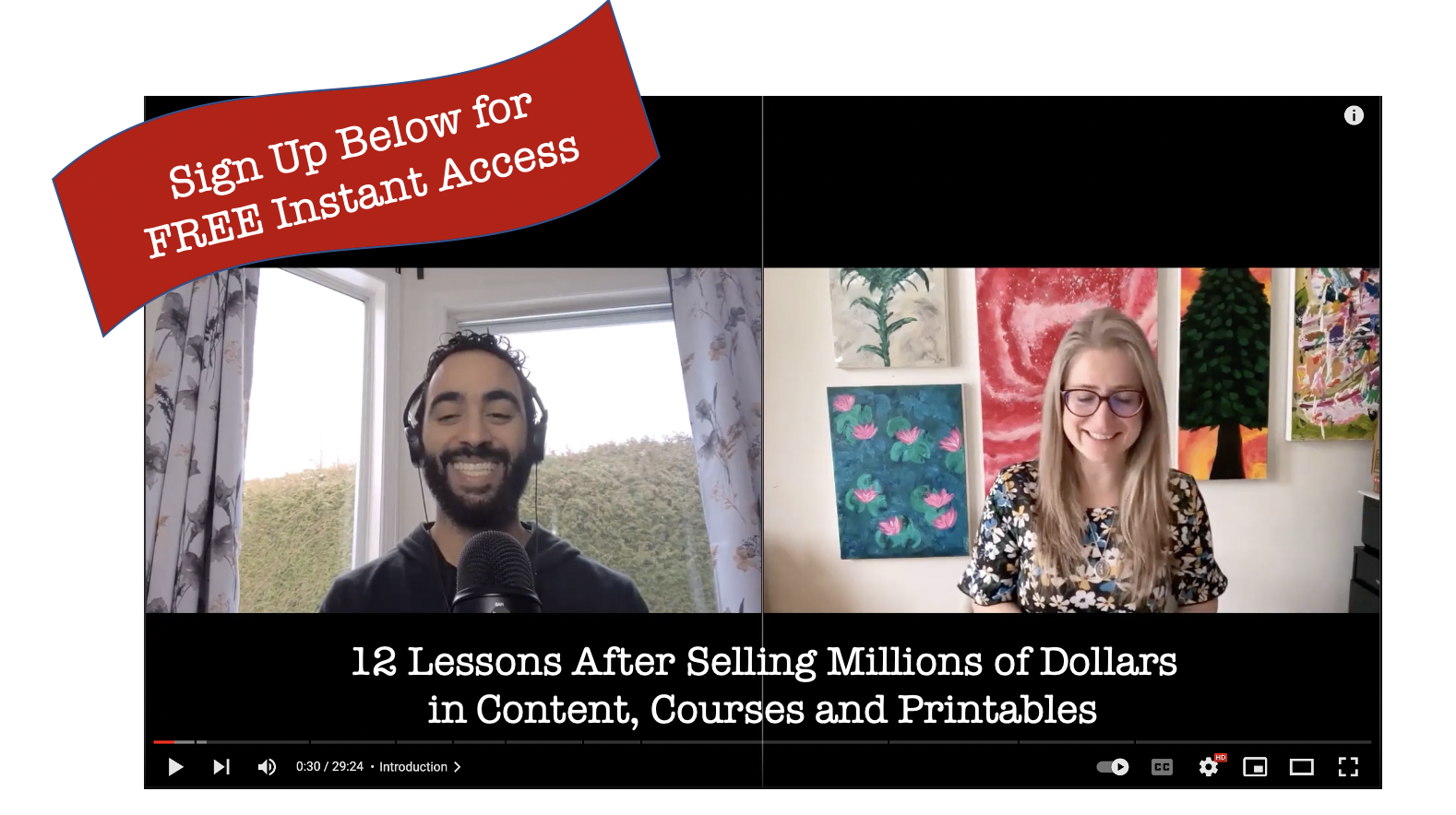 How to Sell Courses & Printables Interview with Alice Seba and Yusef Kulan
