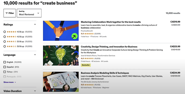 Udemy 8 Entrepreneur's Kit Hub