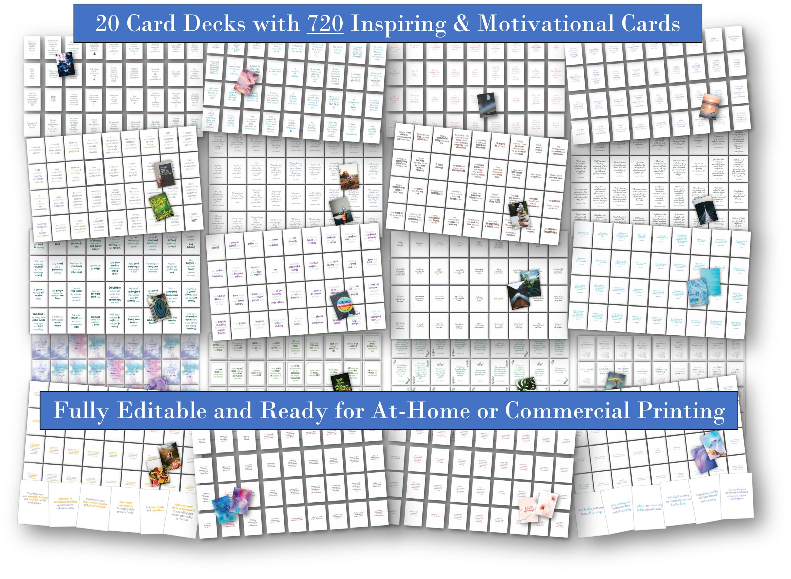20 Card Deck Mega Pack PLR