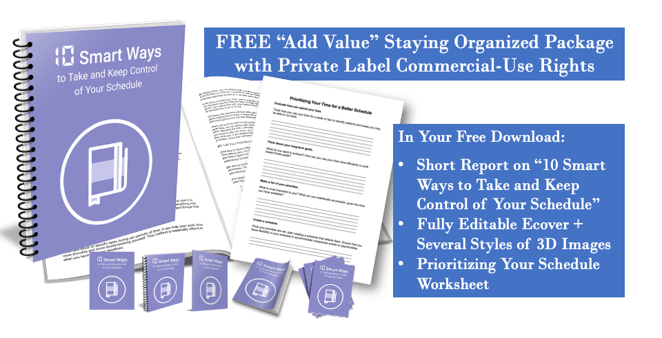 Free Organization and Scheduling Report PLR