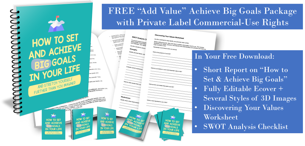 free add value goal setting 1 Entrepreneur's Kit Hub