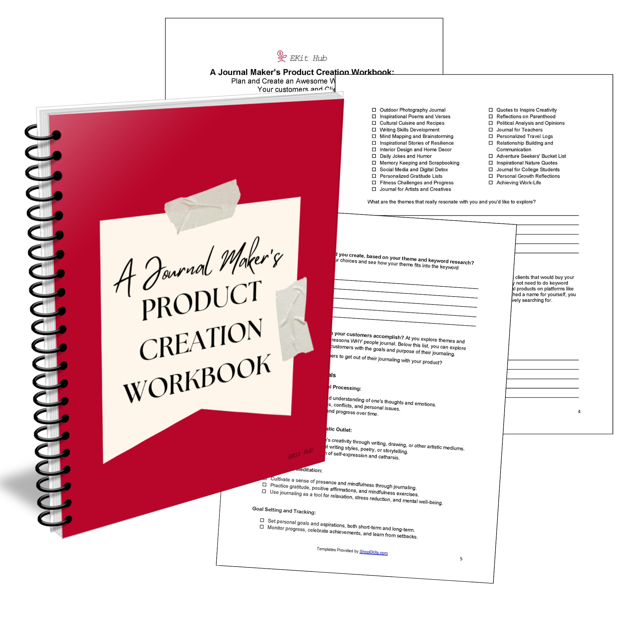 Journal Maker's Product Creation Workbook