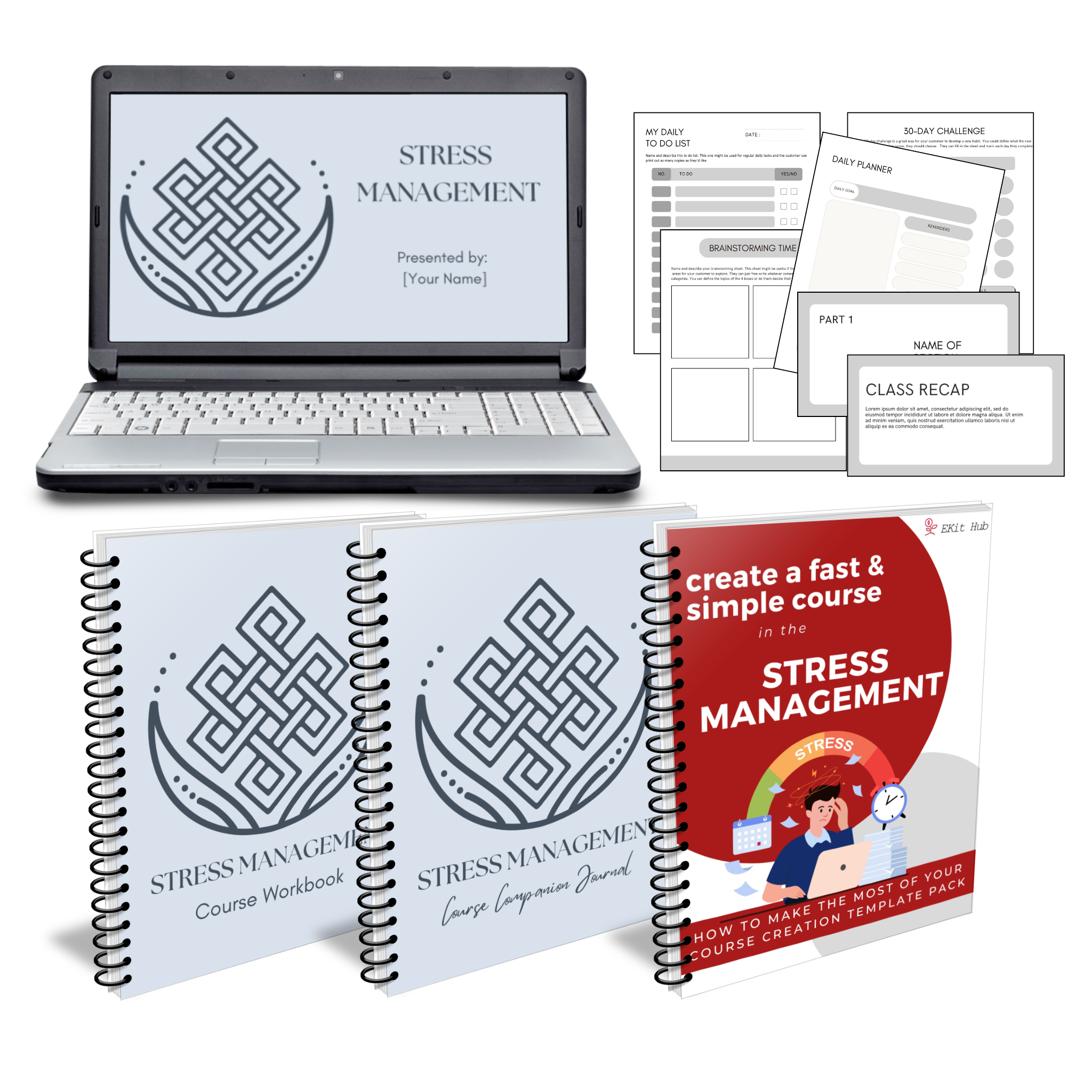 stress management course templates 