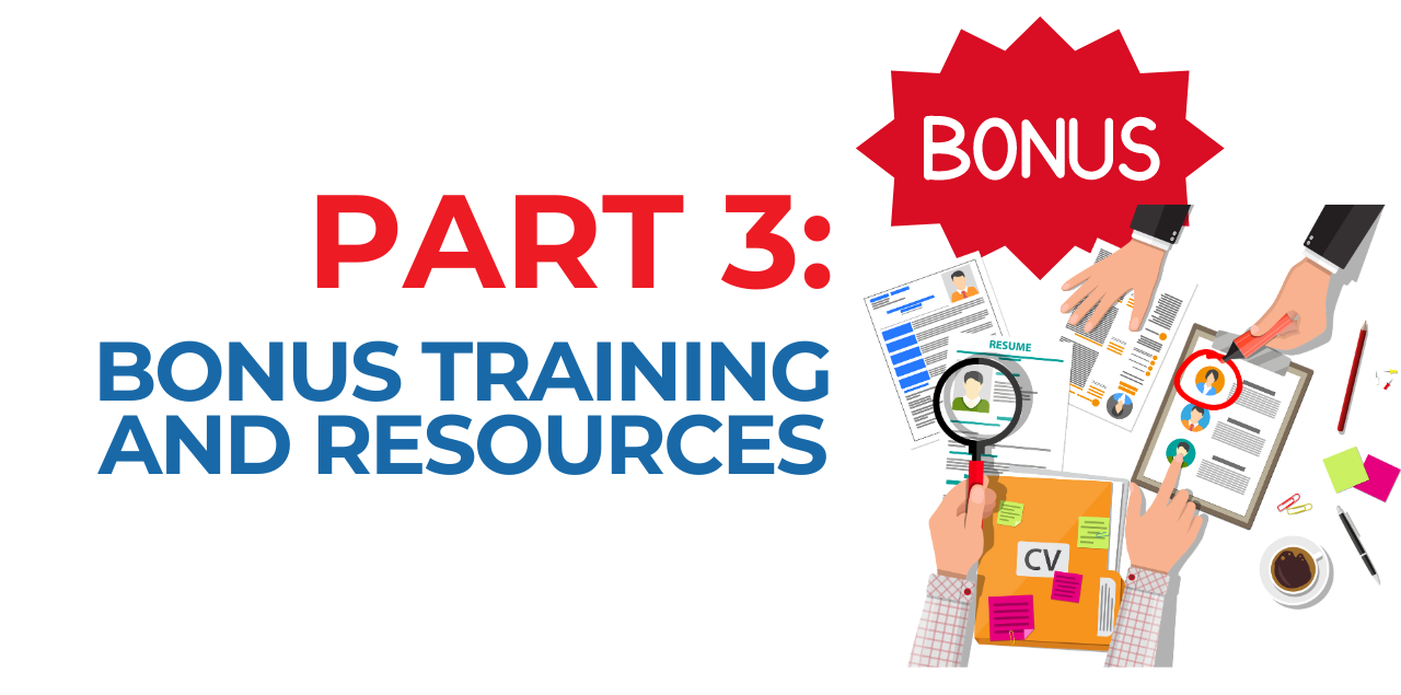 Bonus Training and Resources