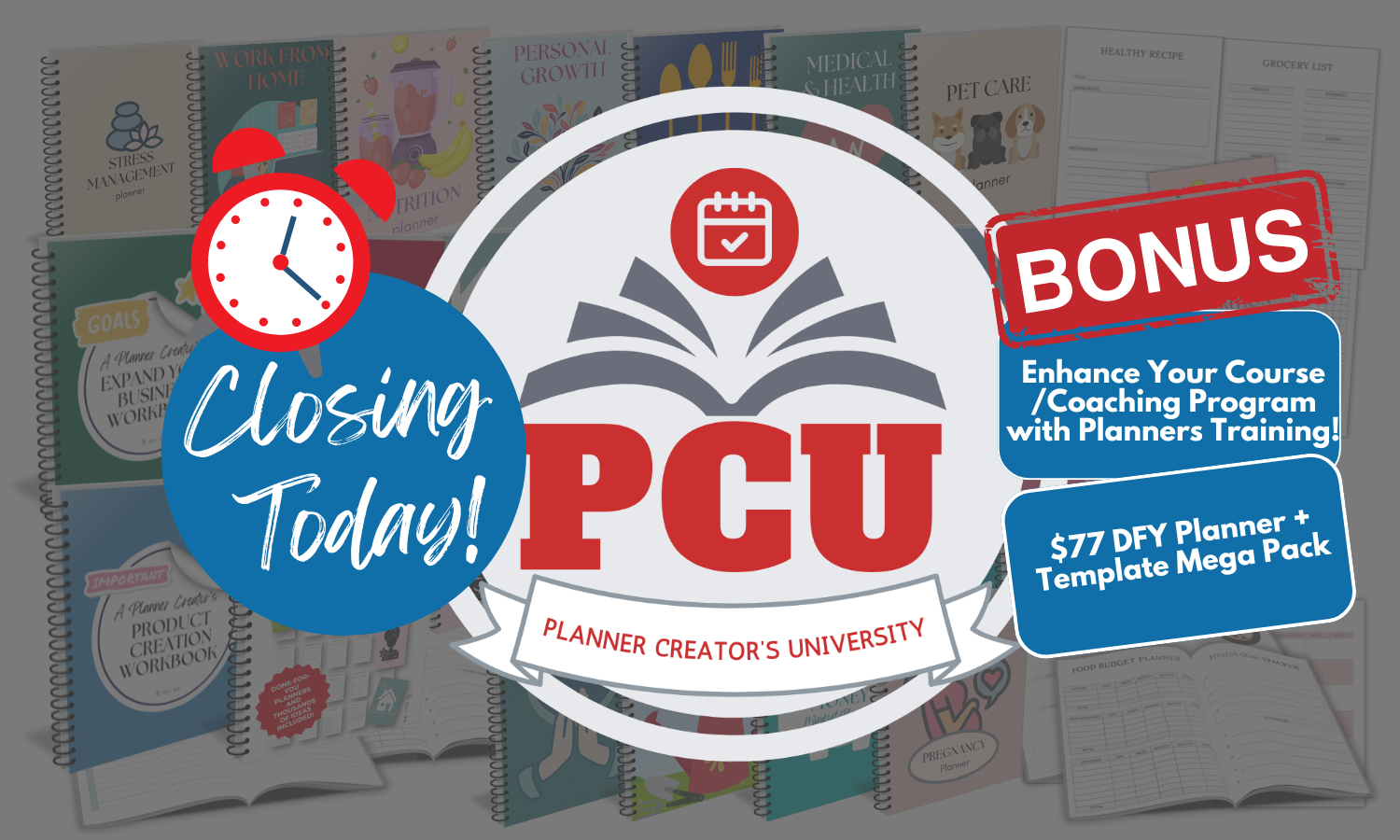 PCU is Closing Today!