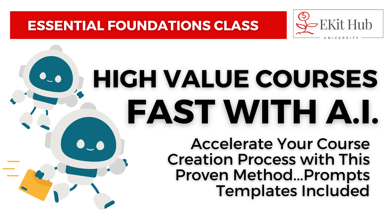 High Value Courses with AI 