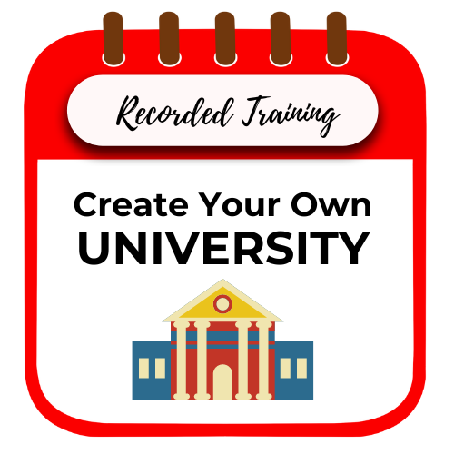 Create Your Own University Training