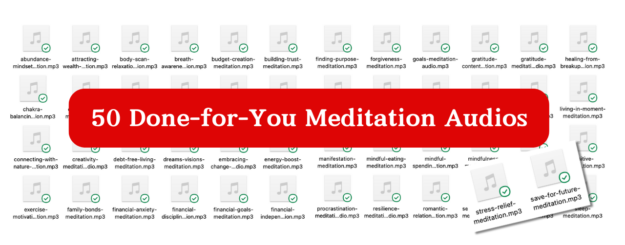 Done-for-You Meditation Audios with PLR Rights