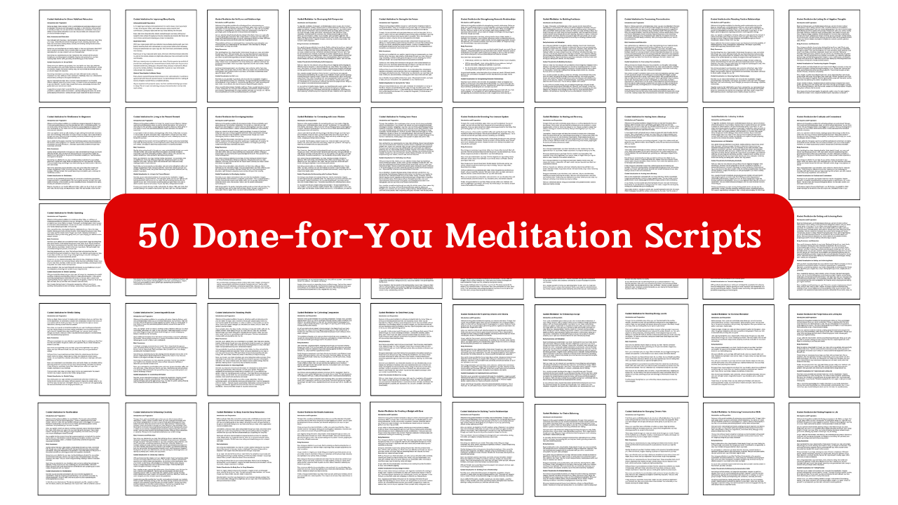 Done-for-You Meditation Scripts with PLR Rights