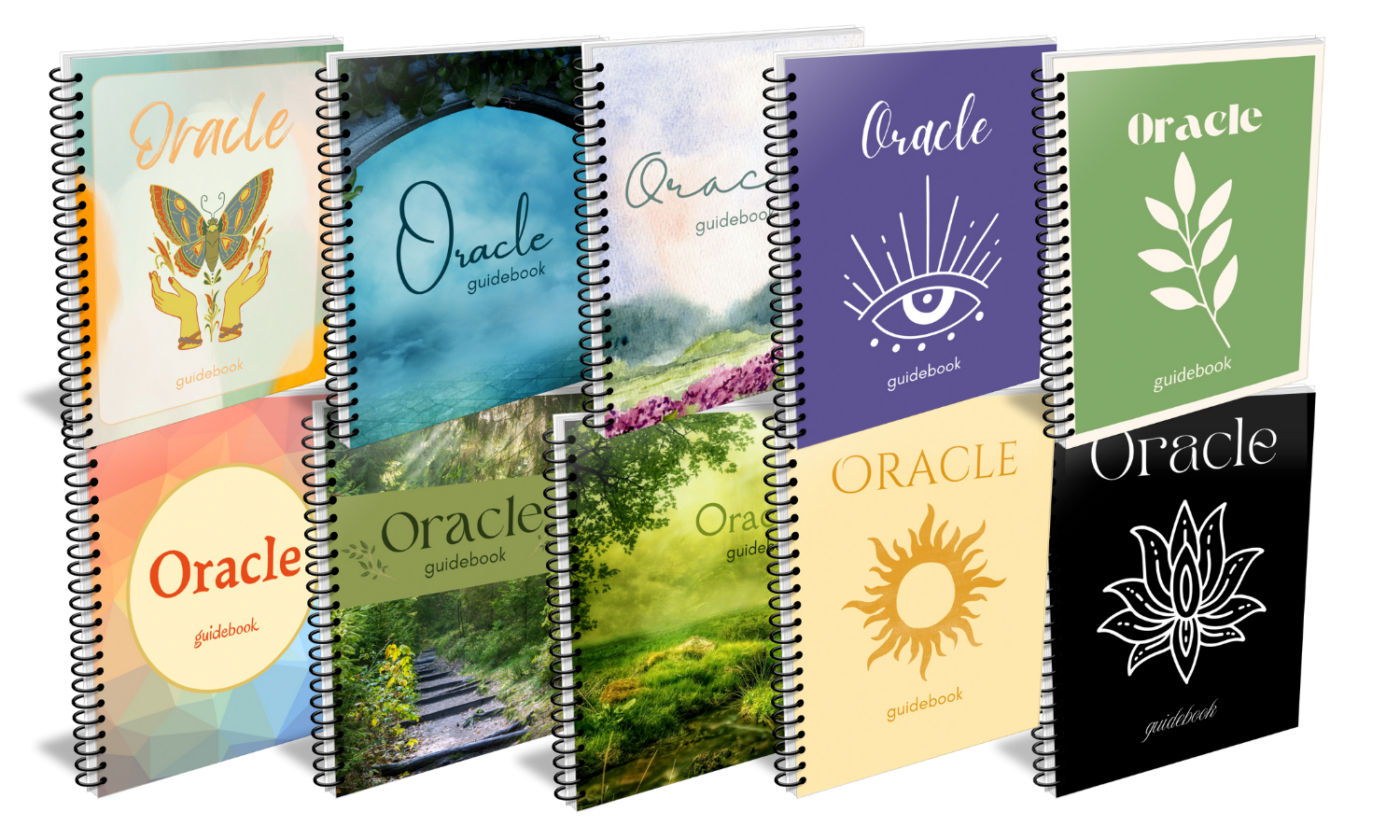 10 Matching Customizable Guidebook Covers