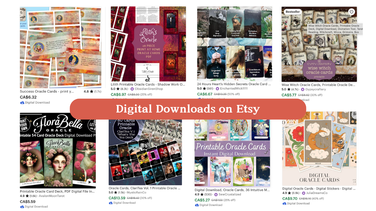 You Can Also Keep it Simple with Digital Downloads...They're Also Hot Sellers on Etsy