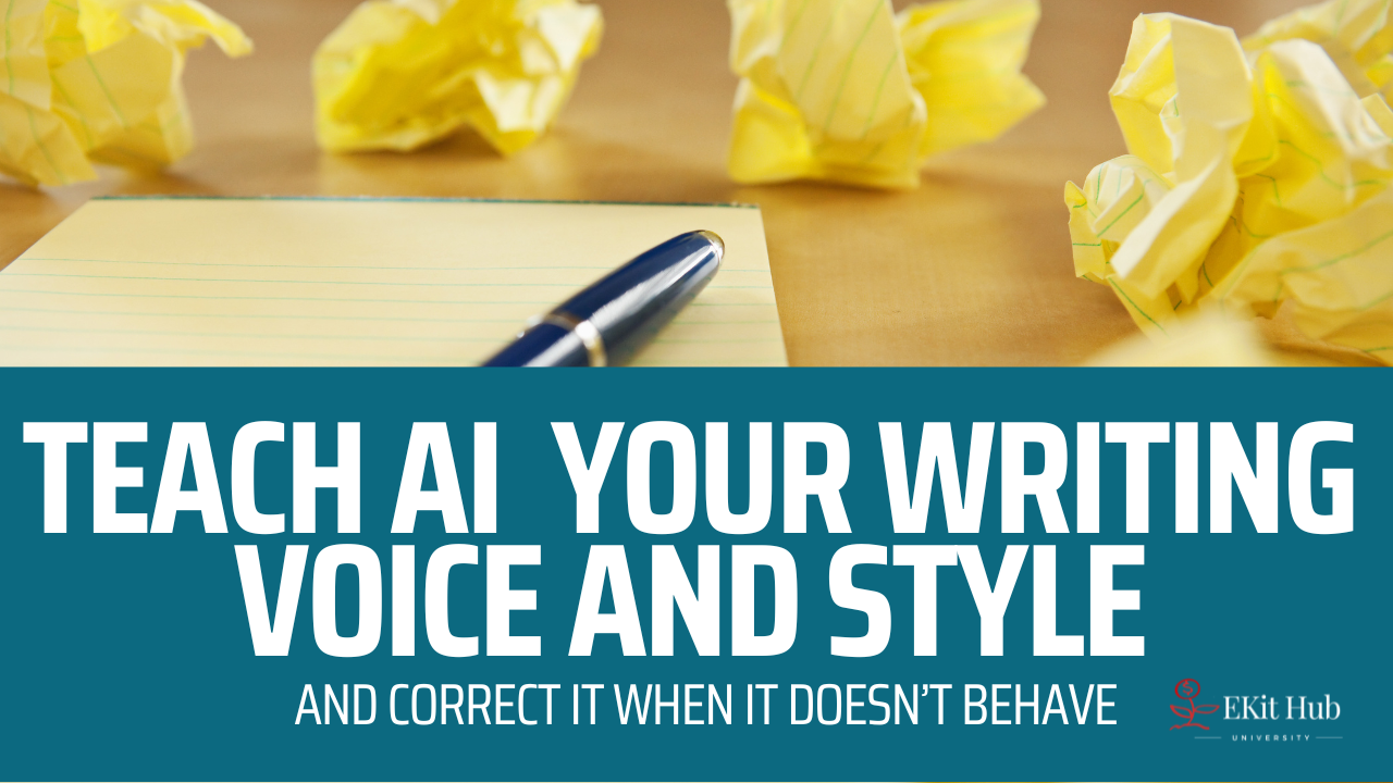 Teach AI Your Writing Voice and Style - And Correct it When it Misbehaves