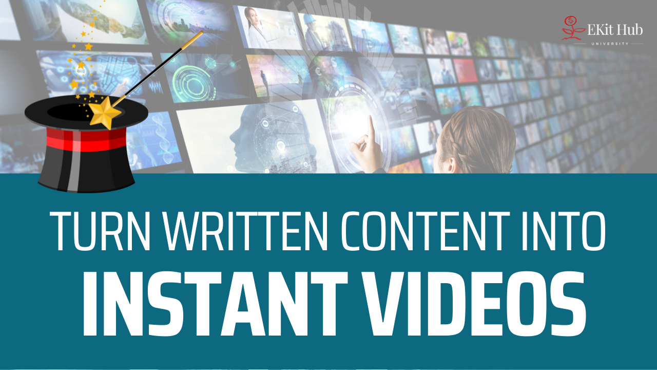 Turn Written Course Content into Videos Instantly