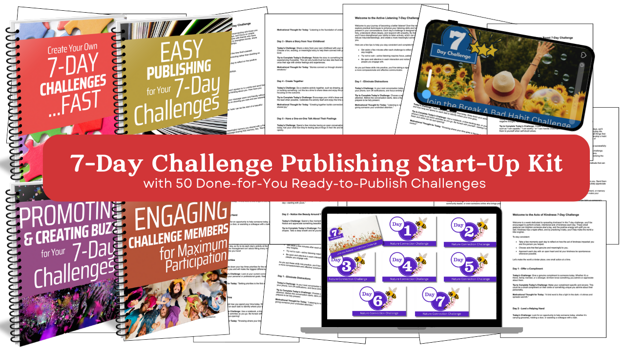 7-Day Challenge Publishing Start-Up Kit