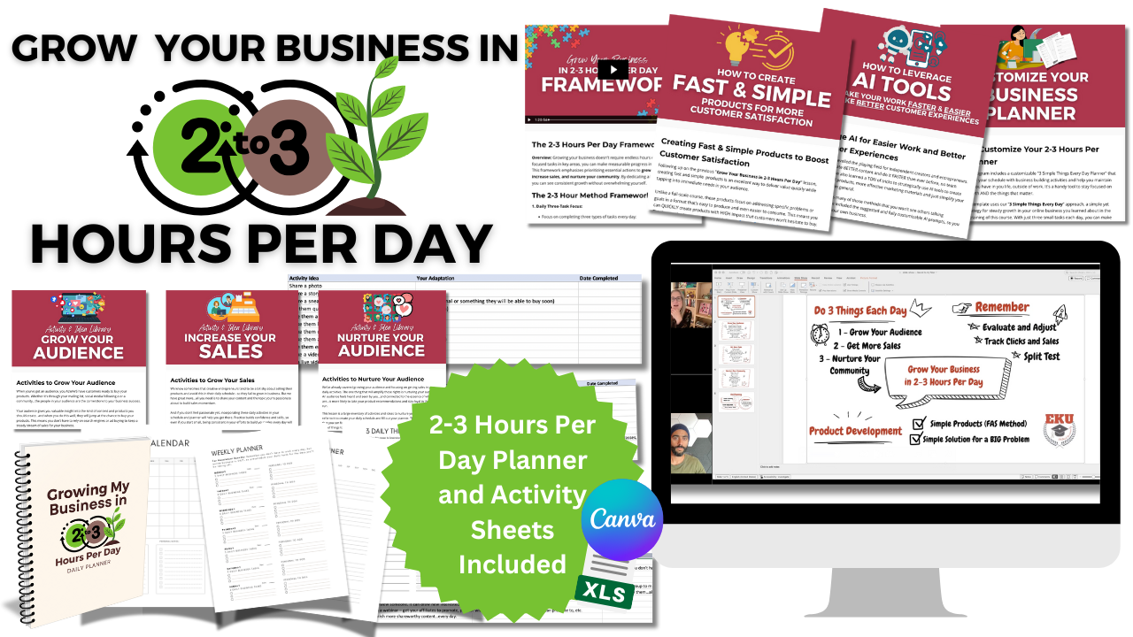 Grow Your Business in 2-3 Hours Per Day