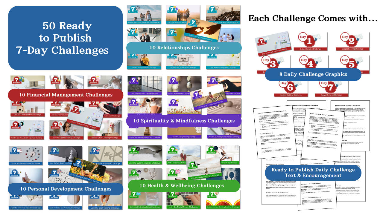 Peek at All 50 7-Day Challenges