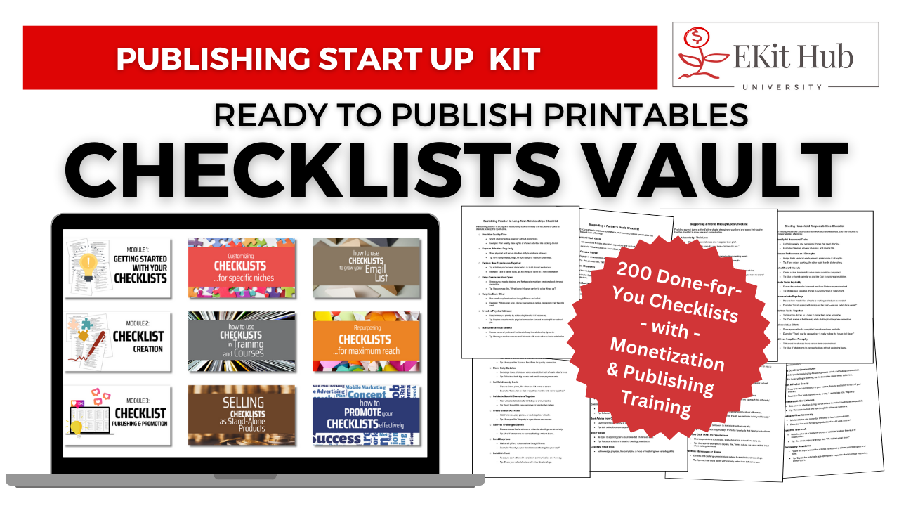 Full Tour of The Personal Development Checklists Vault and Publishing ...